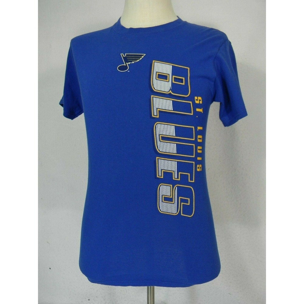 St Louis Blues Shirt adult small blue short sleeve cotton hockey NHL